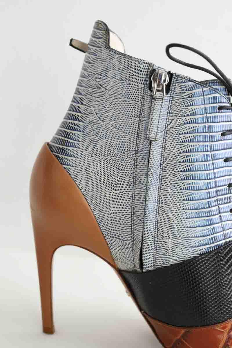 Boots à lacets Dior  Marron