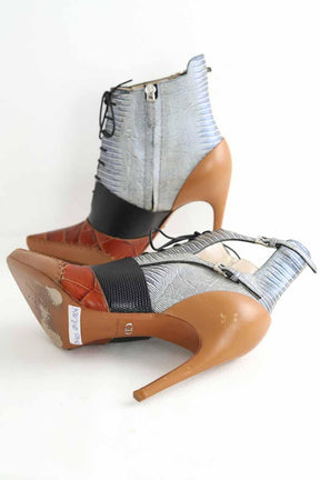 Boots à lacets Dior  Marron