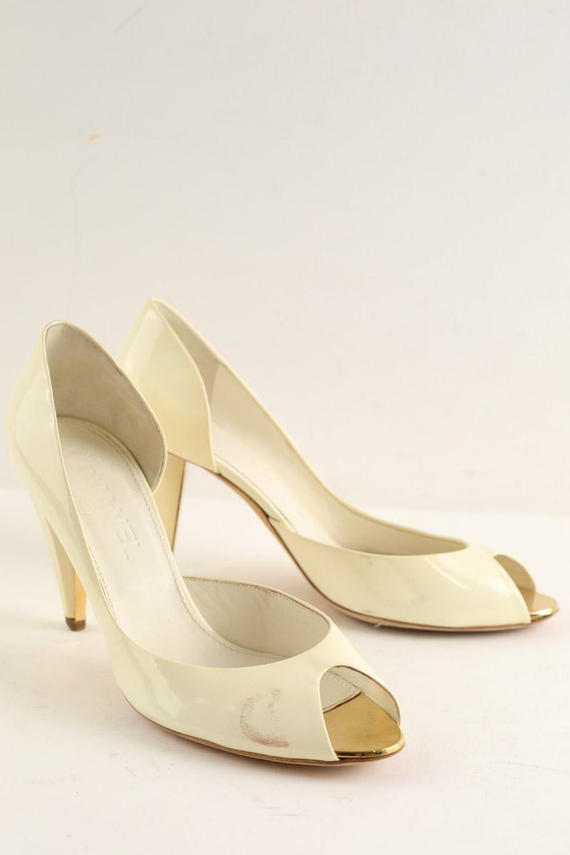 Talons Chanel  Ecru