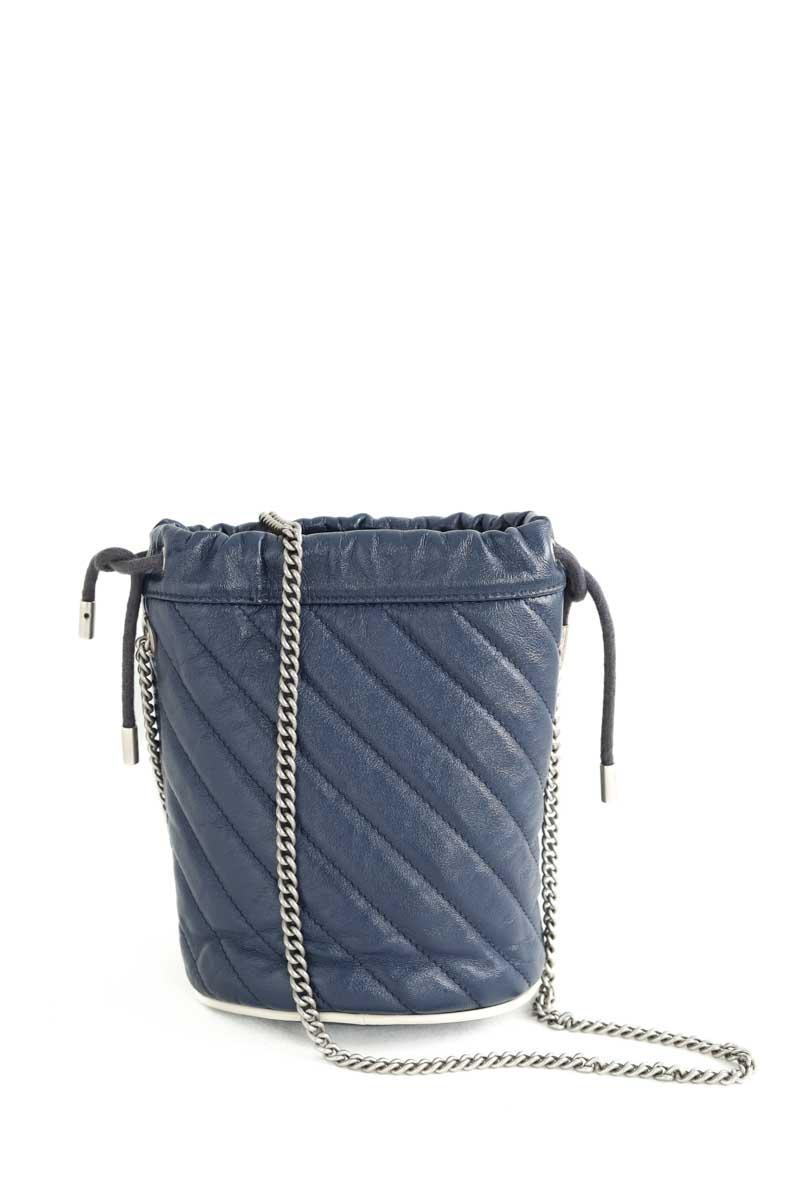 Sac à bandoulière Gucci GG Marmont Chain Bucket Marine