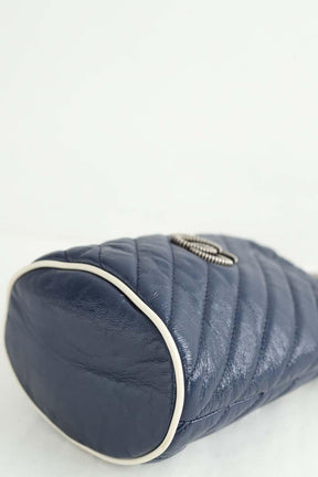 Sac à bandoulière Gucci GG Marmont Chain Bucket Marine