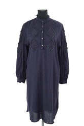 Robe Antik Batik  Marine