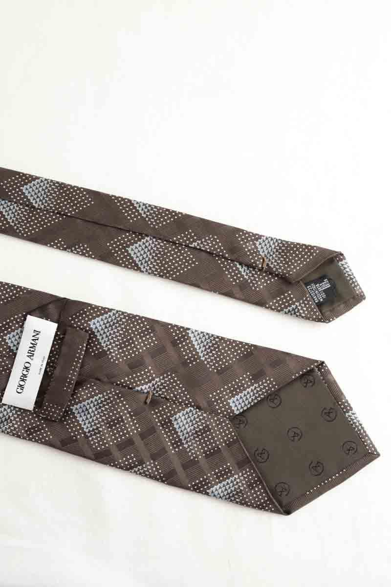 Cravate Armani  Marron