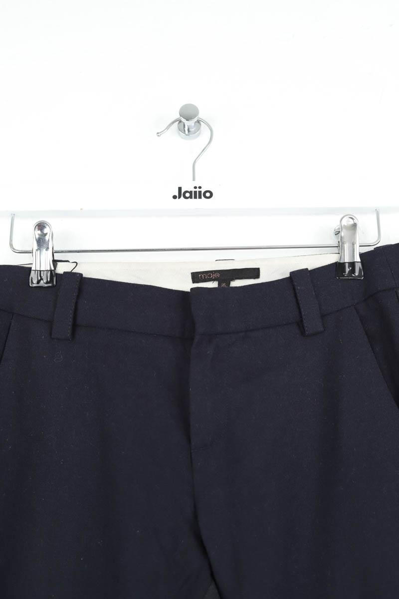 Pantalon droit Maje  Bleu