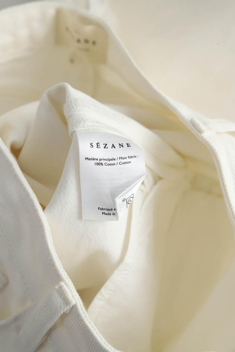 Jean large Sézane  Blanc