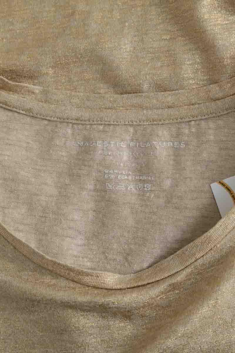 T-shirt Majestic Filatures  Doré