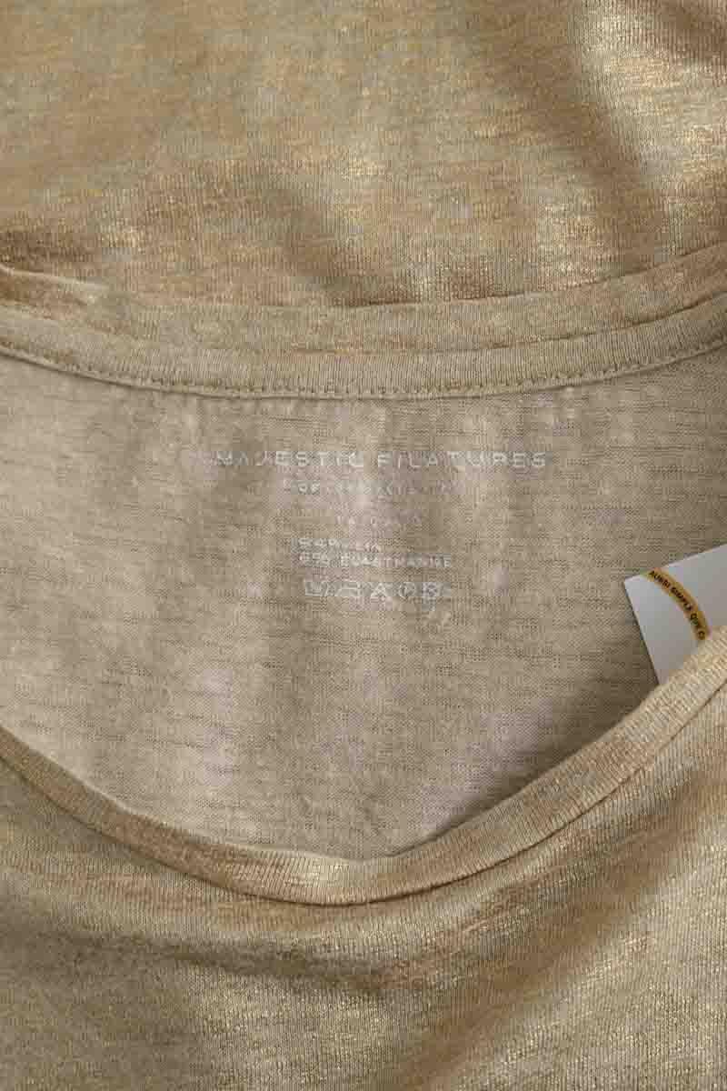 T-shirt Majestic Filatures  Doré