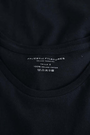 T-shirt Majestic Filatures  Bleu