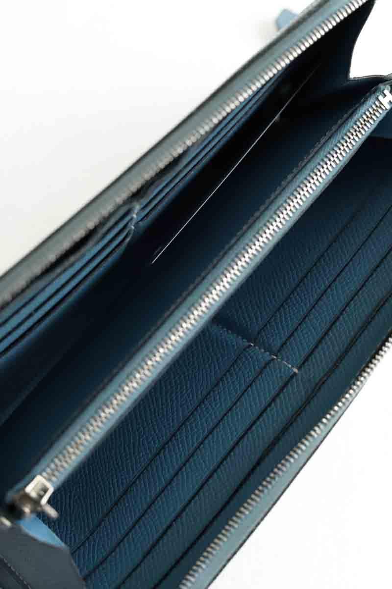 Portefeuille Hermès  Bleu