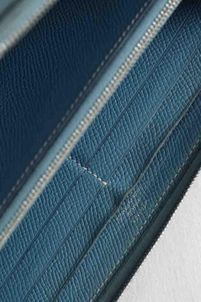 Portefeuille Hermès  Bleu