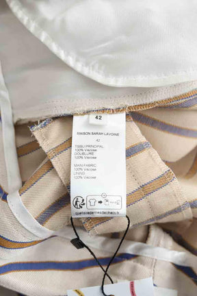 Pantalon droit Maison Sarah Lavoine  Ecru