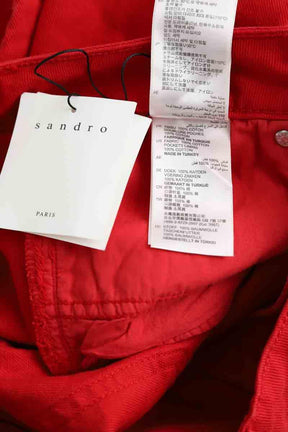 Jean droit Sandro  Rouge