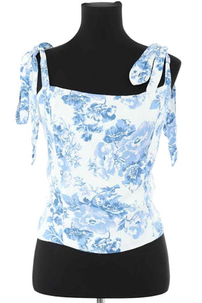 Top sans manche Reformation  Bleu