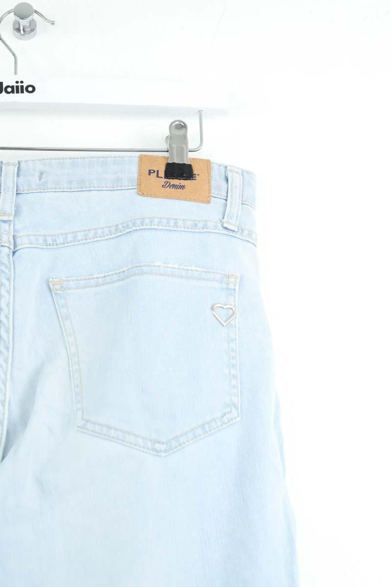 Jean court Please  Bleu