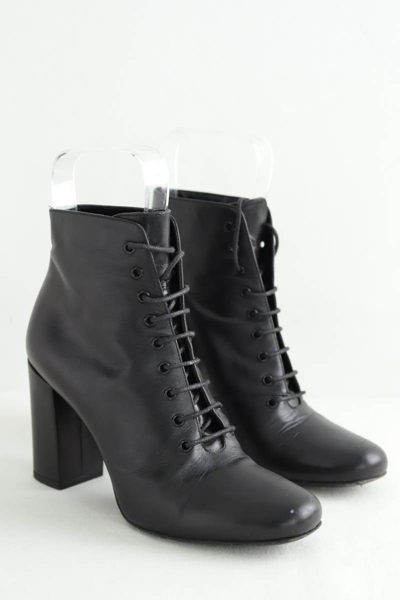 Boots à lacets Saint Laurent  Noir