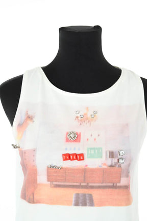 Top sans manche Maje  Blanc
