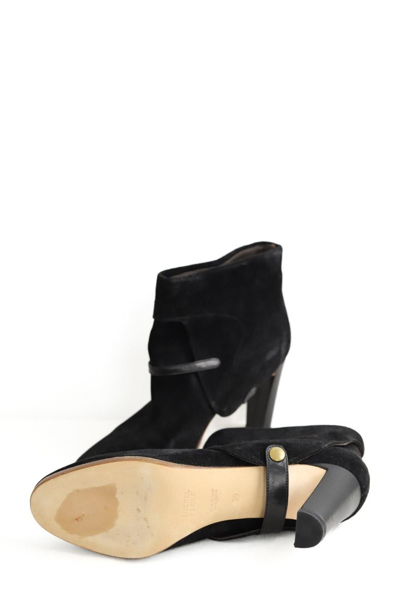 Boots à boucles Michel Perry  Noir