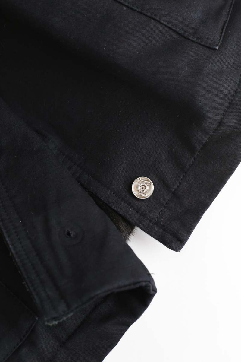 Manteau en coton noir