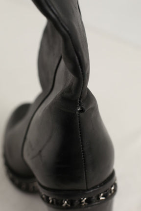 Bottes en cuir noires