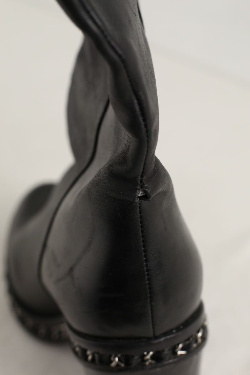 Bottes en cuir noires