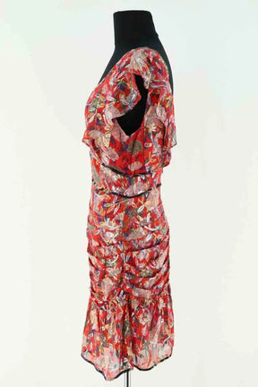 Robe Ba&Sh Rouge en Soie