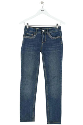 Jean slim Liu Jo Blanc en Coton, taille M - Seconde Main