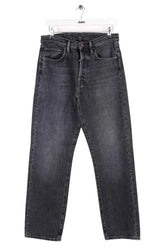 Jean droit Acne Studios Anthracite en Coton, taille L - Seconde Main