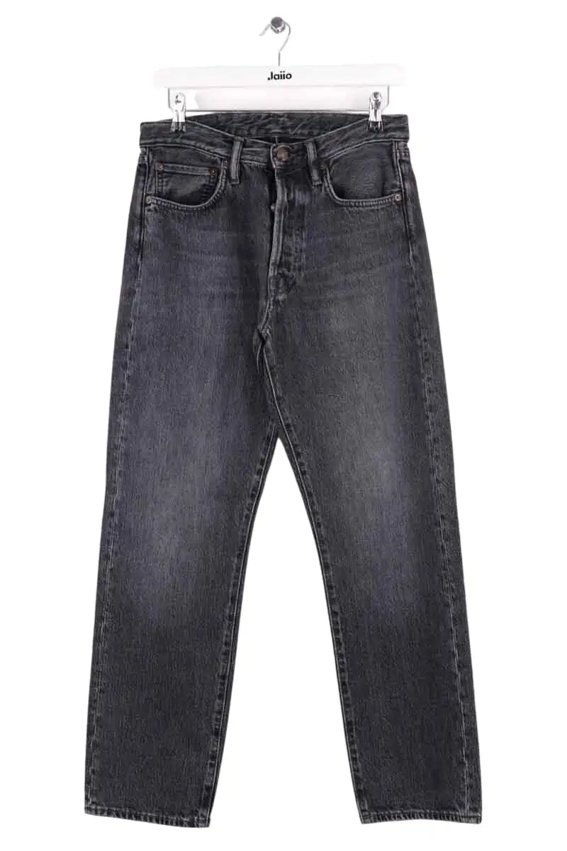 Jean droit Acne Studios Anthracite en Coton, taille L - Seconde Main