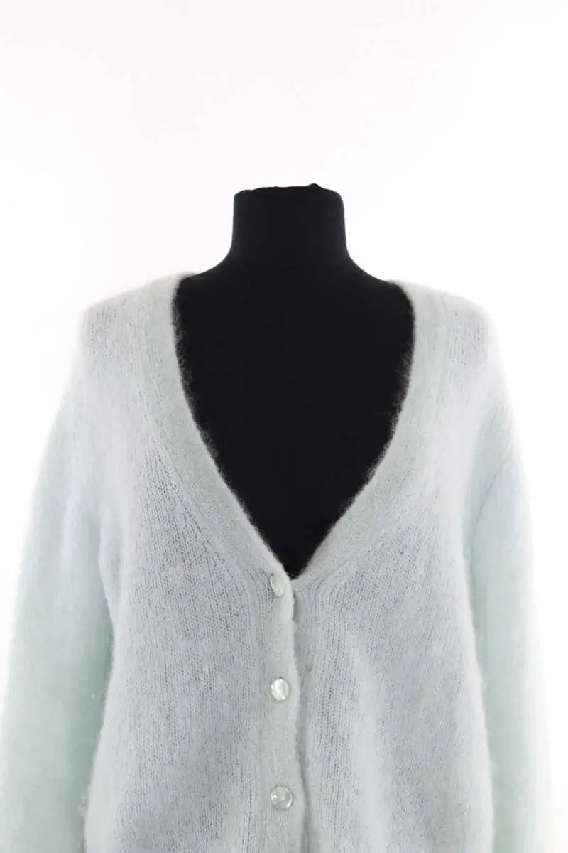Cardigan Des Petits Hauts Vert en Laine