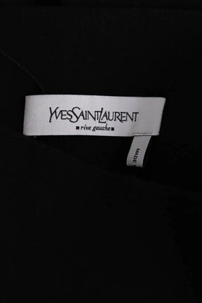 Pantalon large Yves Saint Laurent Noir en Laine