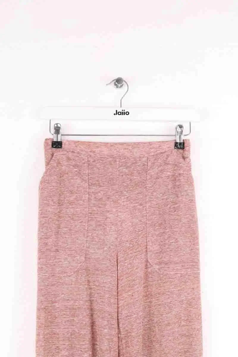 Pantalon droit Agnès B. Beige en Lin
