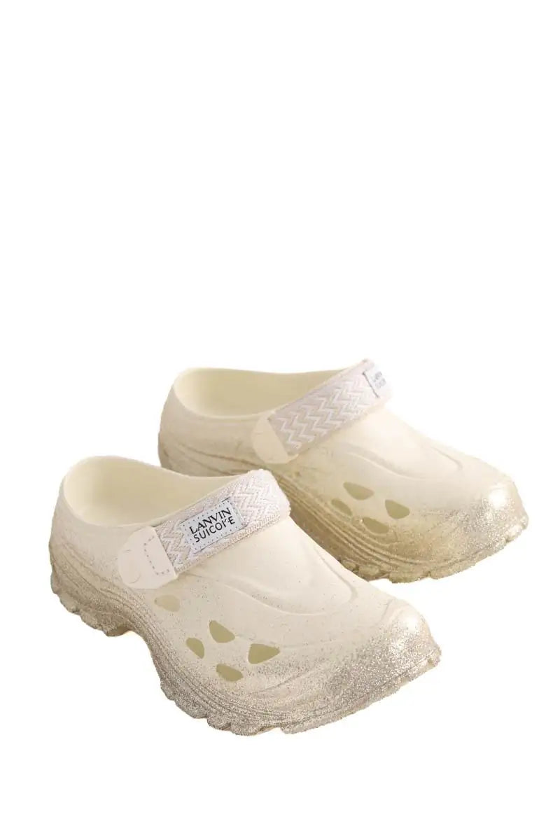 Sabots Lanvin Ecru en Tissu