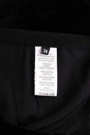 Jupe Joseph Sabra drapy velvet Noir en Synthétique