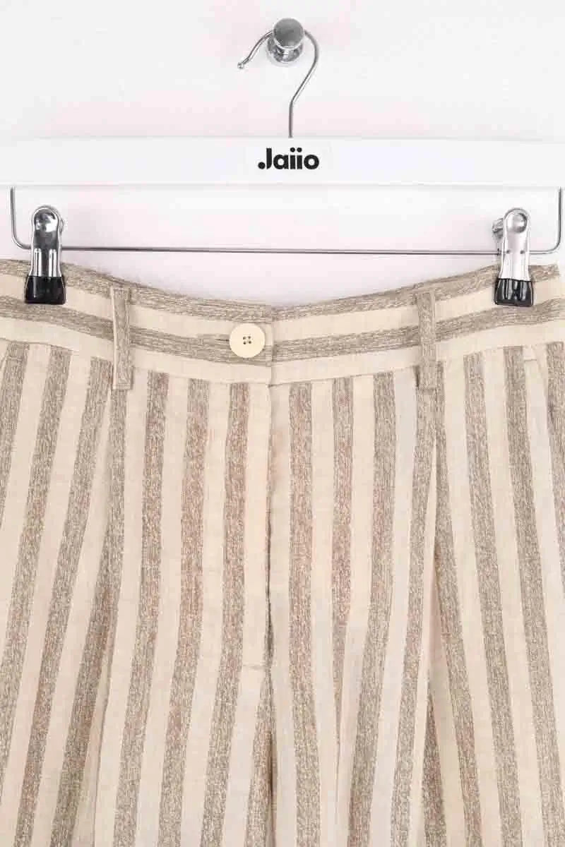 Pantalon large Momoni Doré en Lin