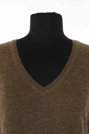 Robe American Vintage Marron en Cachemire