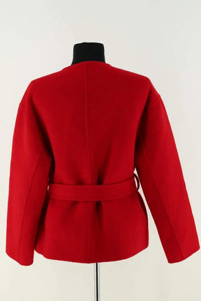 Manteau Maje Rouge en Laine