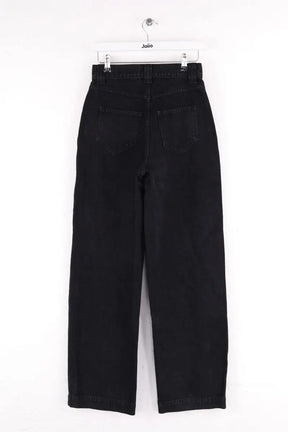 Jean large Khaite Hewitt Noir en Coton