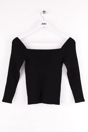 Top Mirae Paris Charlotte Noir en Viscose