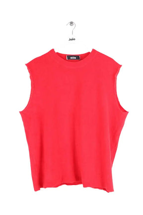 T-shirt MSGM Rouge en Coton, taille L - Seconde Main