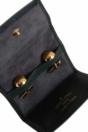 Bouton de manchette Louis Vuitton Doré en Plaqué or