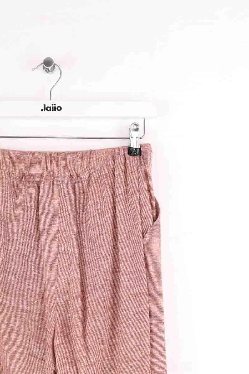 Pantalon droit Agnès B. Beige en Lin