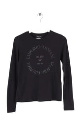 T-shirt Emporio Armani Noir en Coton, taille XS - Seconde Main