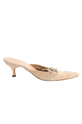 Talons Prada Beige en Daim, taille 39 - Seconde Main