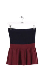 Mini jupe Sandro Marine en Synthétique, taille S - Seconde Main