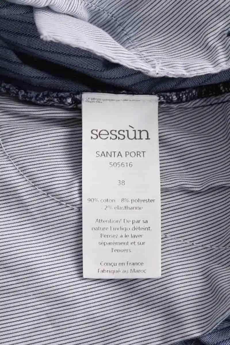 Bermuda Sessun Santa Porte Bleu en Coton