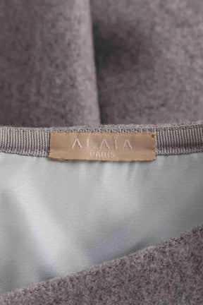 Jupe Alaïa Gris en Laine