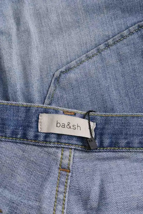 Mini short Ba&Sh Bleu en Coton