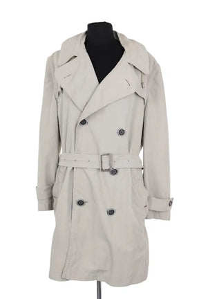 Trench-coat Burberry Beige en Synthétique, taille M - Seconde Main