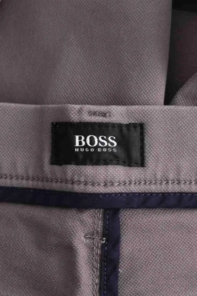 Jean droit Boss Gris en Coton