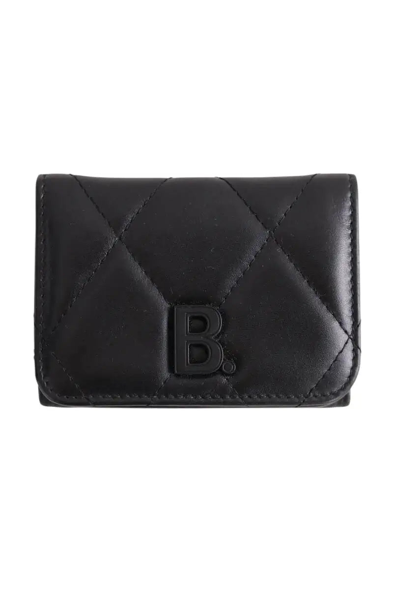 Porte-monnaie Balenciaga Touch Mini Wallet  Noir en Cuir - Seconde Main